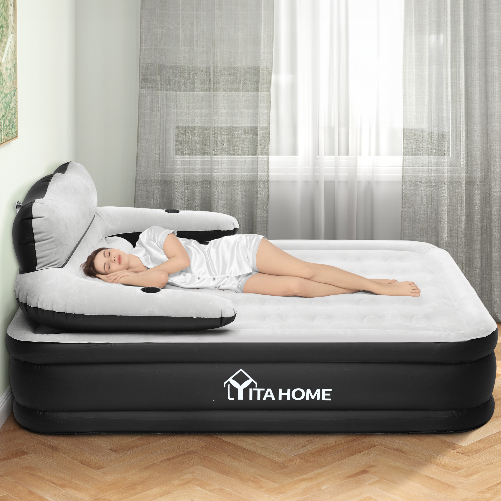 Air bed with built in pump best sale