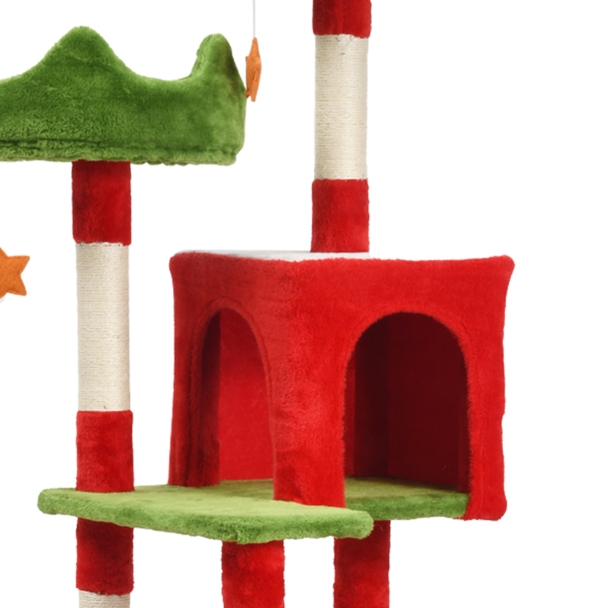74 in large Christmas cat crawl cat nest cat tree Christmas decorated cat crawl - Picture 21 of 24