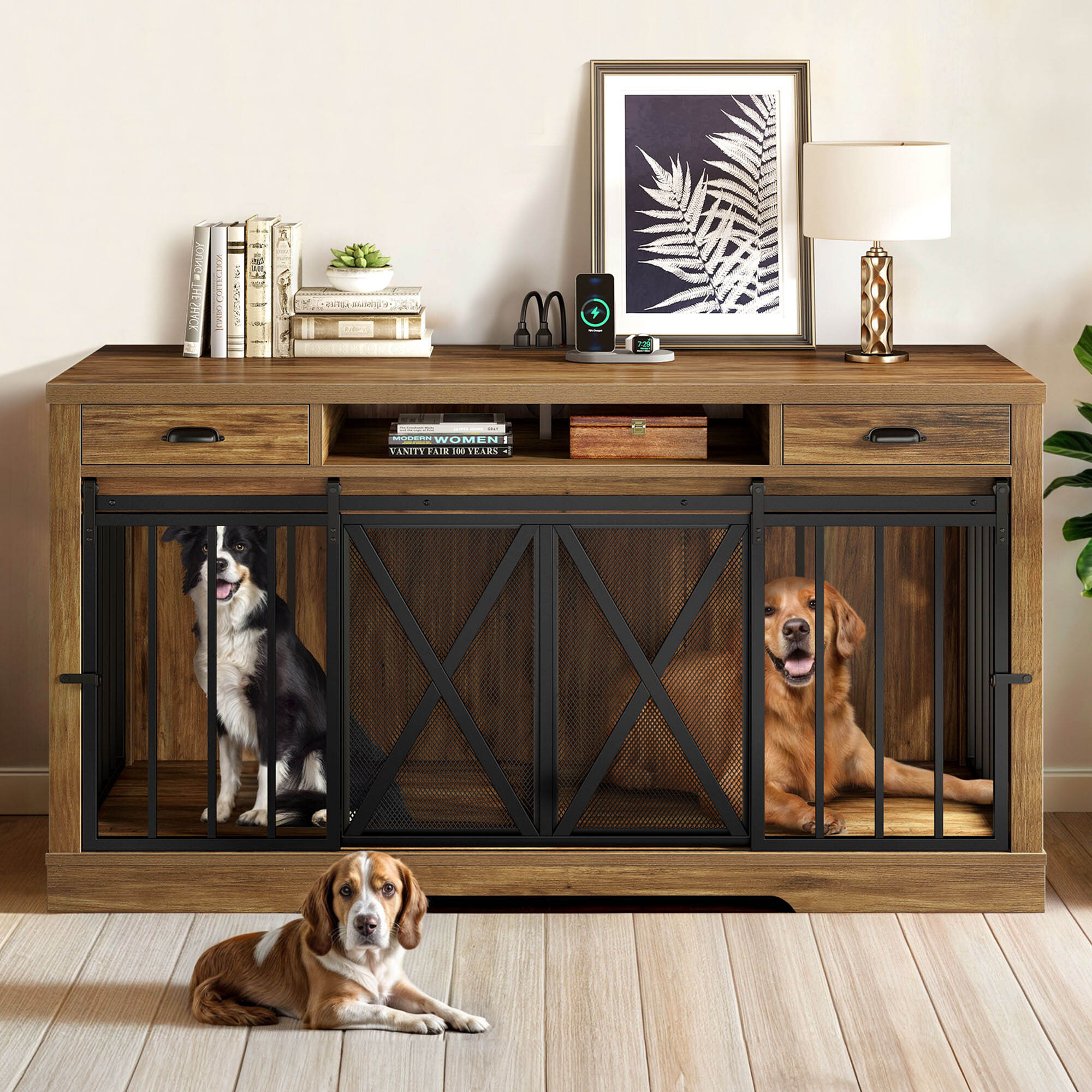Indoor Dog Crate Dog House Large Breed Dog Crate Furniture With