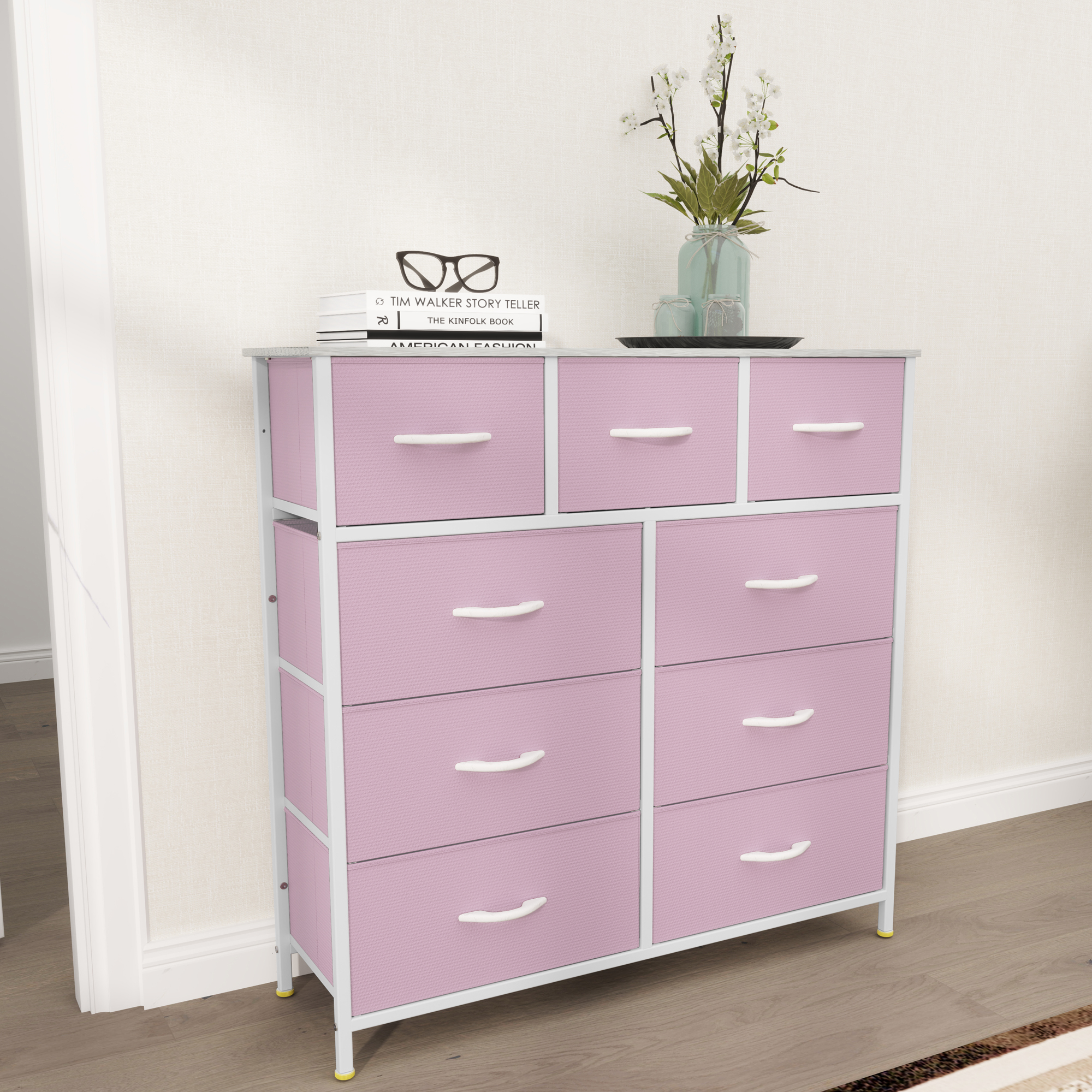 TAUS 4/5/7/8/9/10/16 Drawers Dresser Fabric Storage Tower Organizer for Bedroom - Picture 9 of 28