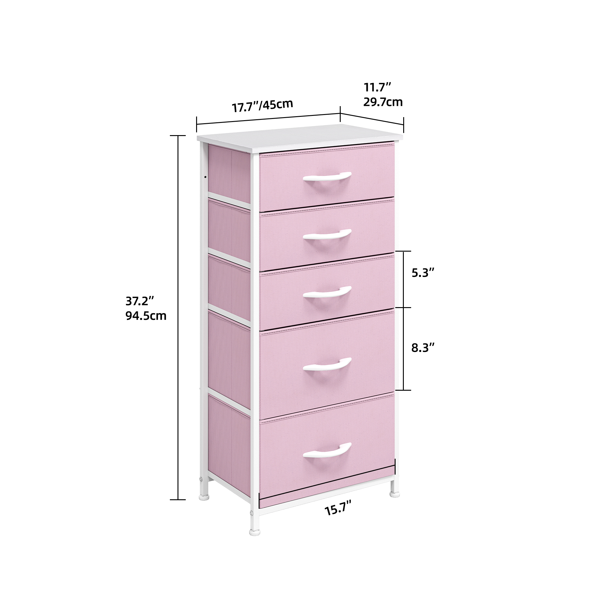 TAUS 4/5/7/8/9/10/16 Drawers Dresser Fabric Storage Tower Organizer for Bedroom - Picture 20 of 28