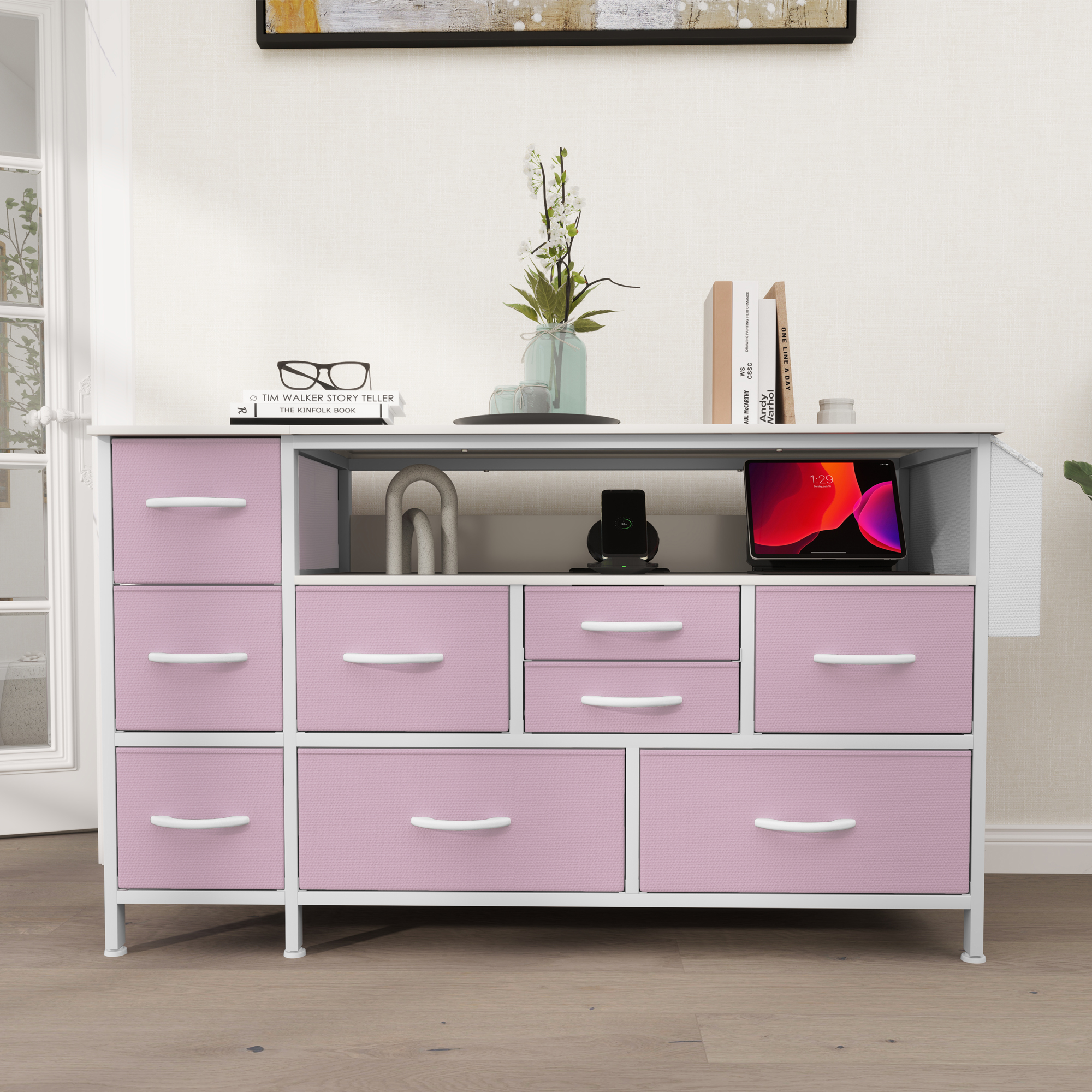 TAUS 4/5/7/8/9/10/16 Drawers Dresser Fabric Storage Tower Organizer for Bedroom - Picture 27 of 28