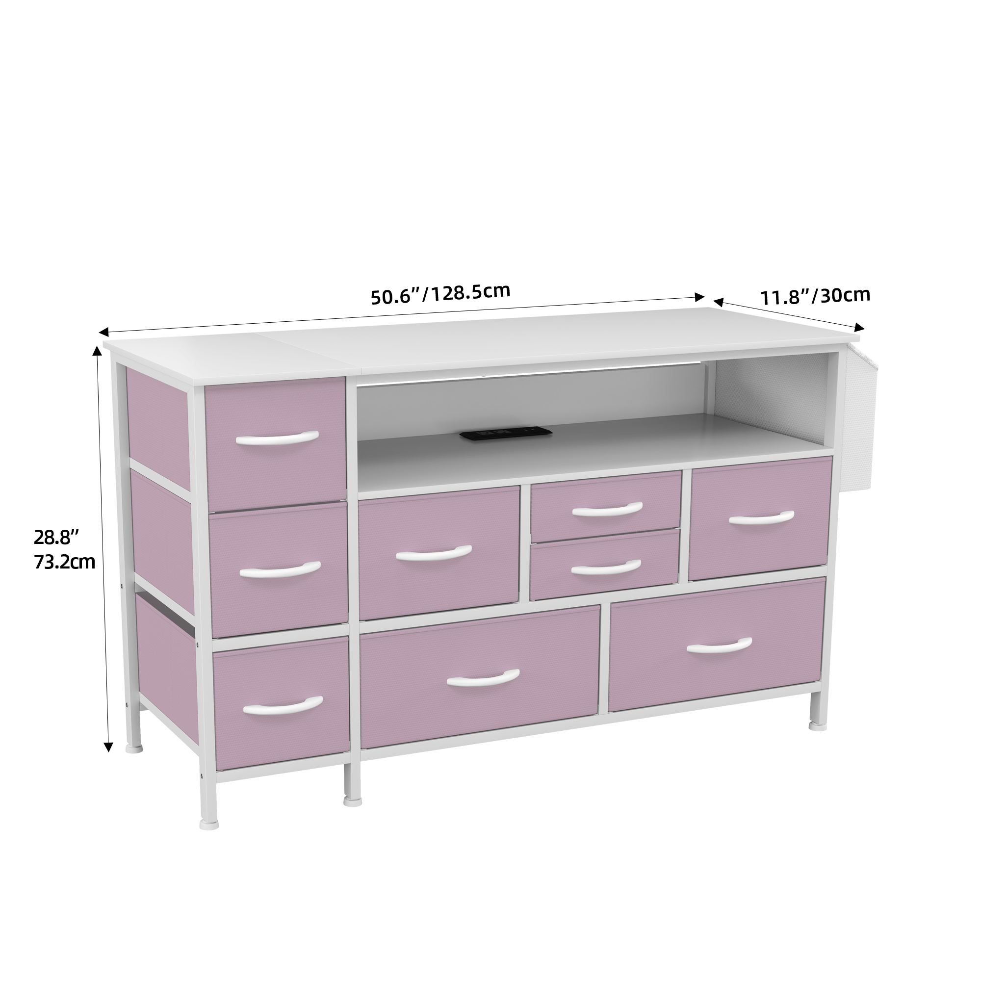 TAUS 4/5/7/8/9/10/16 Drawers Dresser Fabric Storage Tower Organizer for Bedroom - Picture 28 of 28