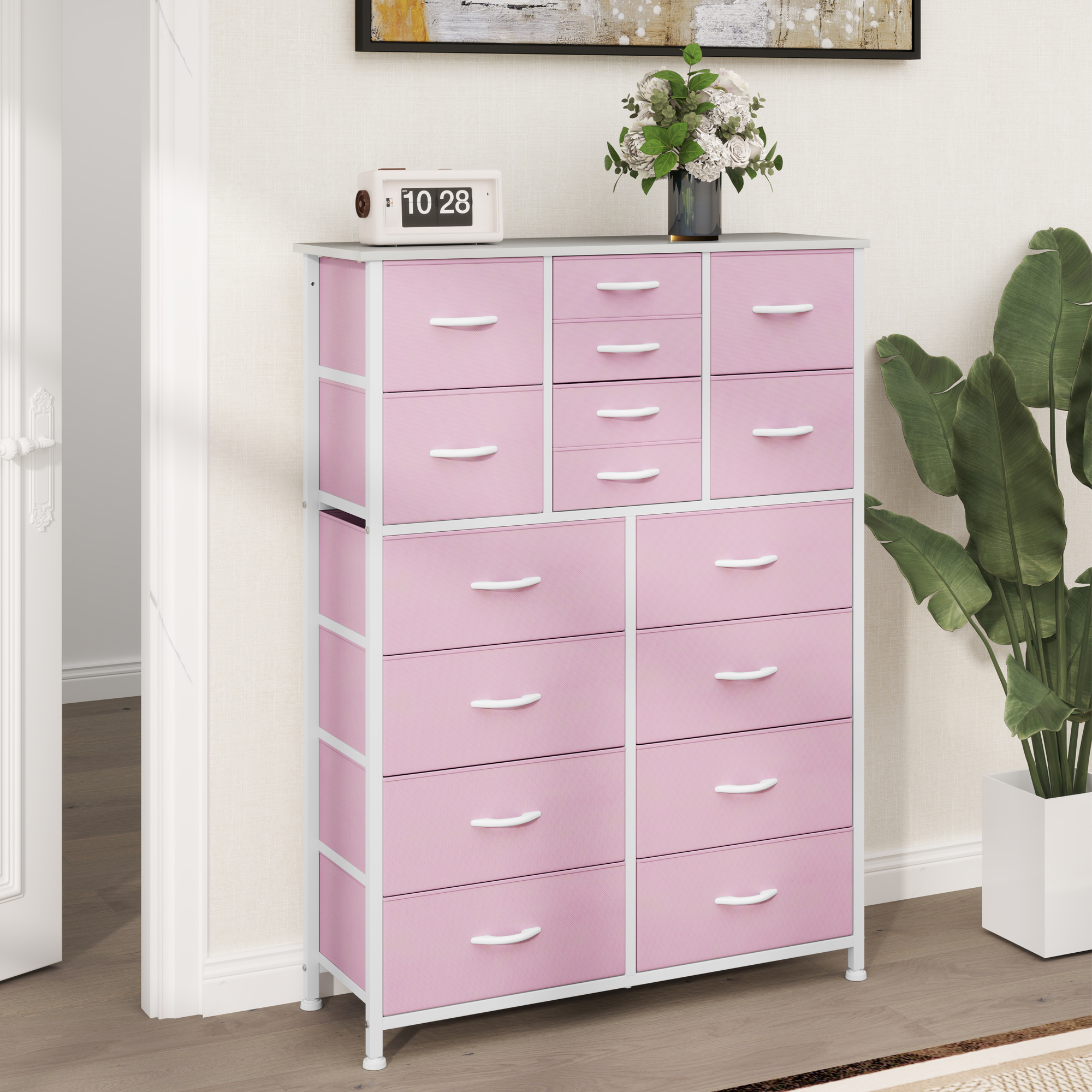 TAUS 4/5/7/8/9/10/16 Drawers Dresser Fabric Storage Tower Organizer for Bedroom - Picture 13 of 28
