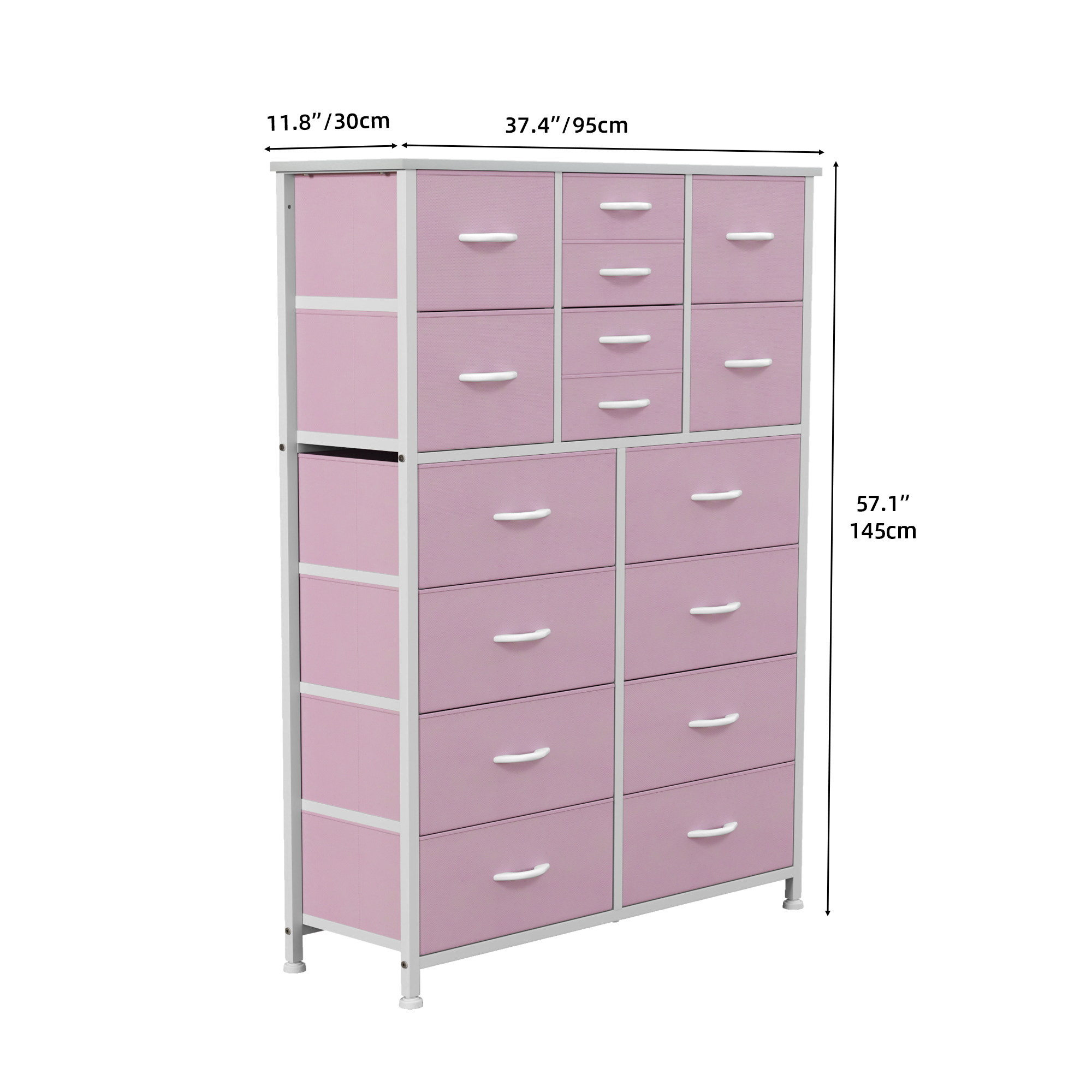 TAUS 4/5/7/8/9/10/16 Drawers Dresser Fabric Storage Tower Organizer for Bedroom - Picture 14 of 28
