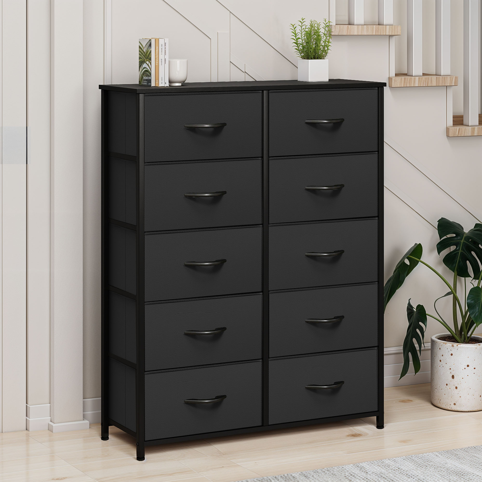 TAUS Dresser with 8/9/10/16 Drawers Fabric Storage Tower Tall Chest Organizer - Picture 55 of 60