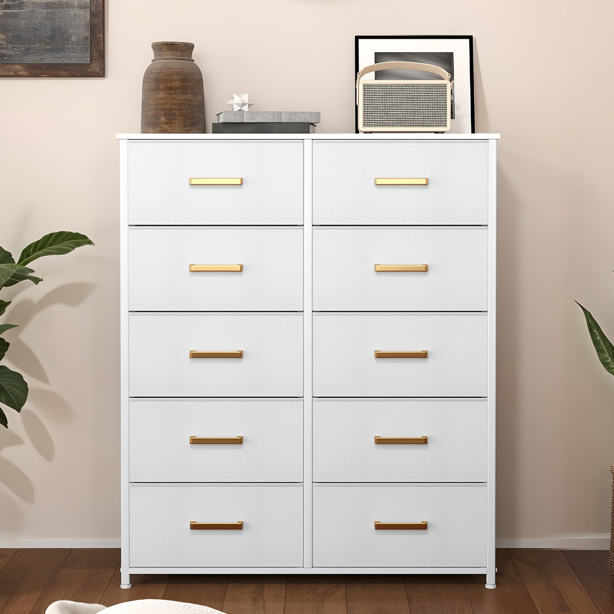 TAUS Dresser with 8/9/10/16 Drawers Fabric Storage Tower Tall Chest Organizer - Picture 31 of 60