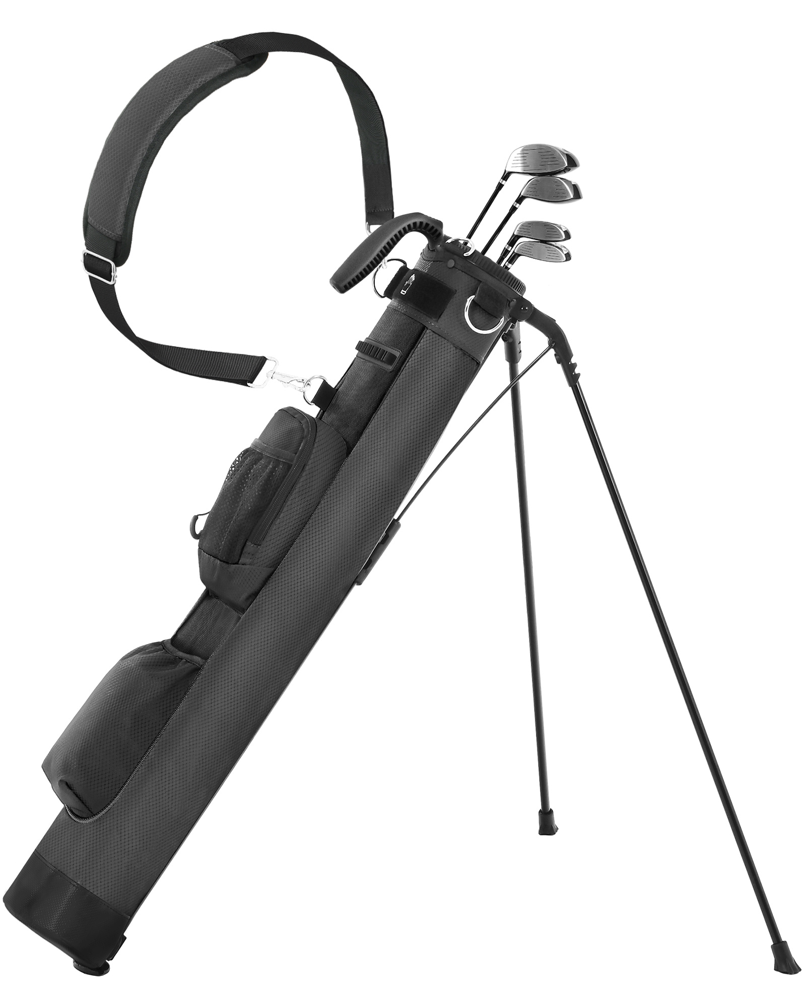Sturdum Lightweight Golf Stand Bag, Portable Carry Bag w/Cooler Pocket for Range